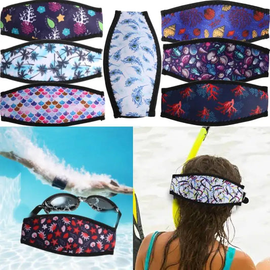 Diving Strap Cover Mask Straps Snorkel Head Strap Elastic Band Mask Slap Straps Protect Long Hair Band Scuba Gear Accessories