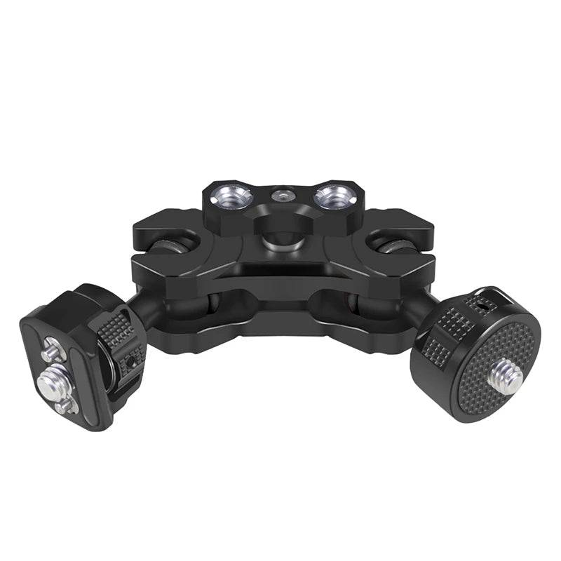 New Upgraded Universal Adjustable Double ballhead 1/4 to 3/8 Magic Arm Monitor Bracket DSLR Cameras Cage Accessories Support 5kg
