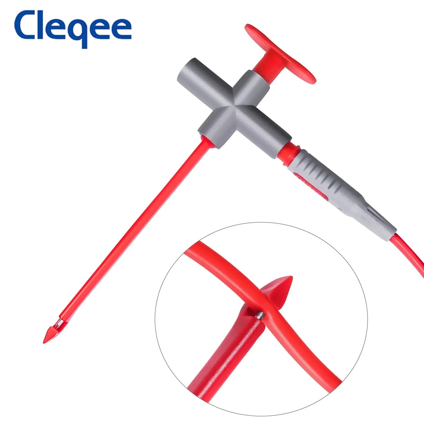 Cleqee Multimeter Test Lead Kit With Wire Piercing Probes 4mm Banana Plug Puncture Hook Probes Set For Electronics 1000V/20A WardBoyzPROShop
