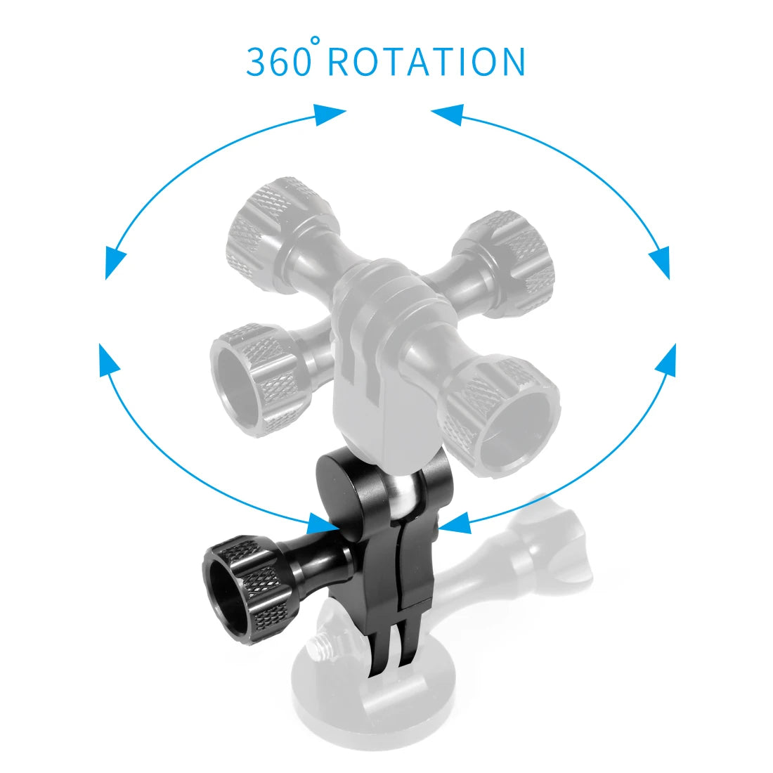 360° Rotation Ball Head Magic Arm for Gopro Osmo Insta360 Stand Monitor Light Mic Holder Tripod Adapter Helmet Extension Mount