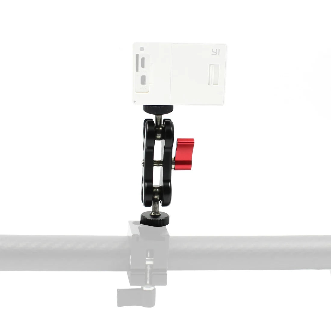 360° Ballhead Magic Arm Double Ball Head Adapter 1/4" Screw Monitor Mount for Gopro Insta360 Holder Lights Phone Stand Bracket