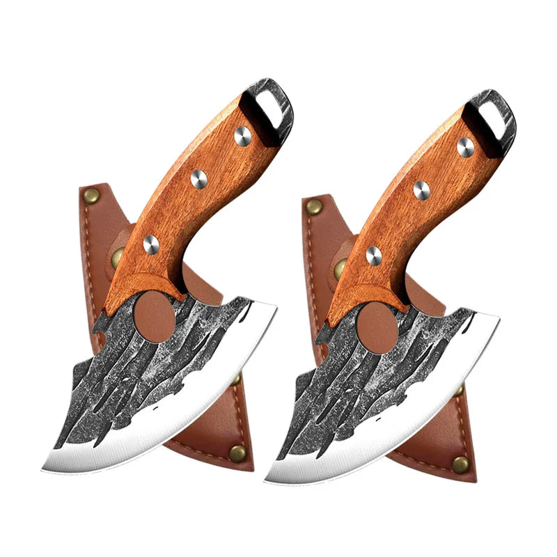 Boning Knives Meat Cleaver Hand Forged Kitchen Knife Wooden Handle Butcher Knife Stainless Steel Cooking Knife Kitchen Gadgets