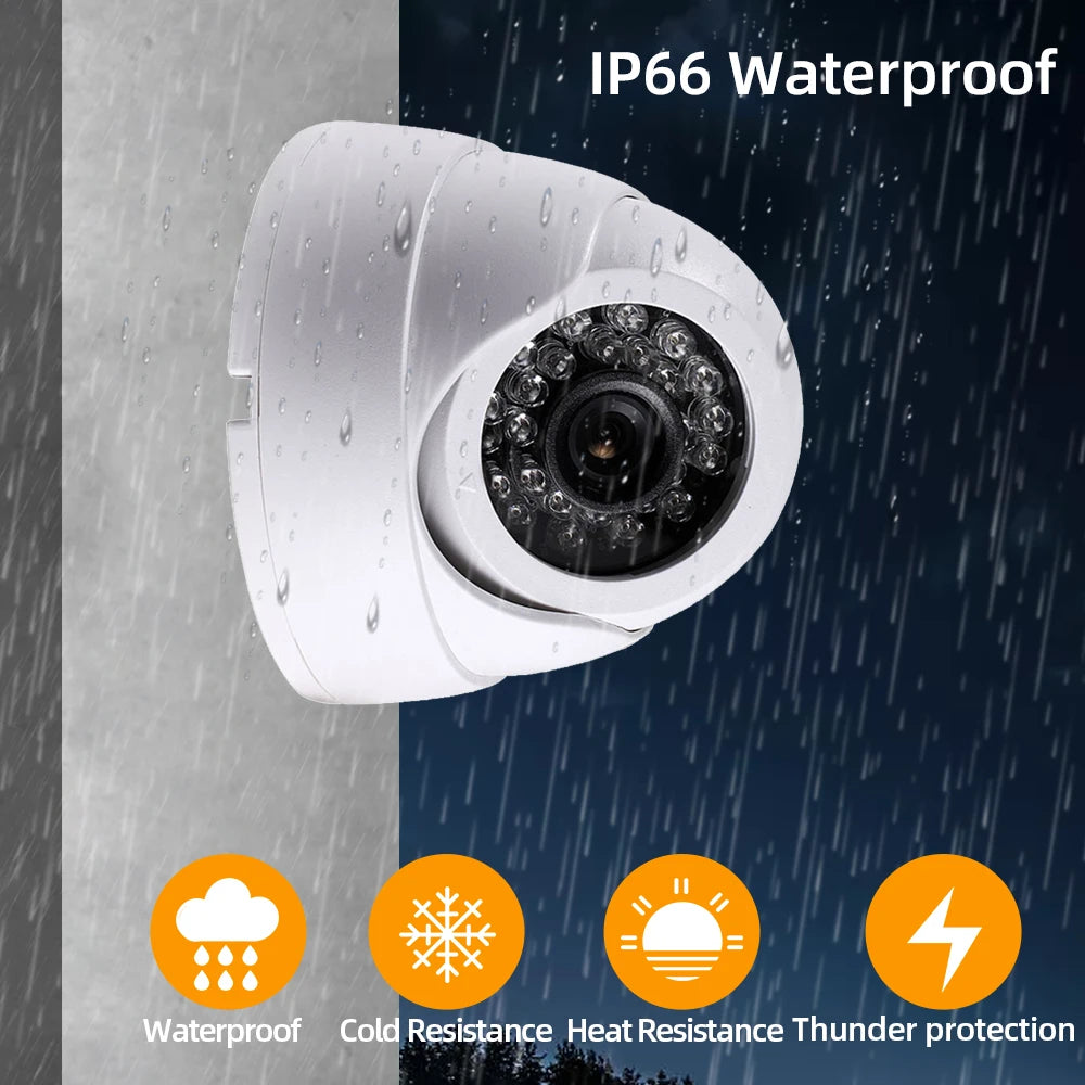 Home Metal CCTV Analog Dome Security Camera BNC 5MP Ourdoor Waterpfoo XMEYE Face Detection AHD Video Surveillance Camera System