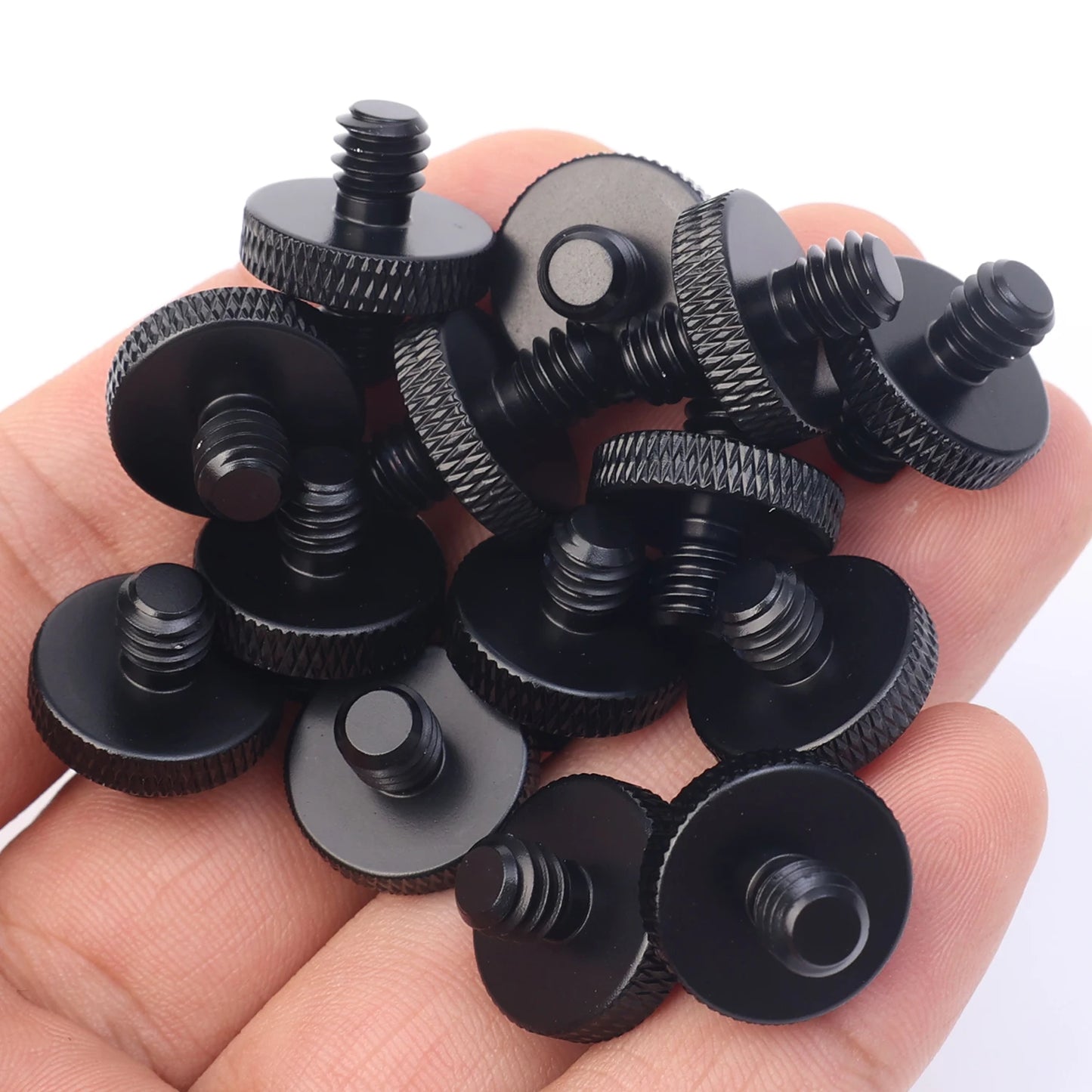 1/4" Male To 1/4" Male Tripod Screw Threaded Standard Camera Cage Mount Threaded Light Stand Screws Double Head Converters