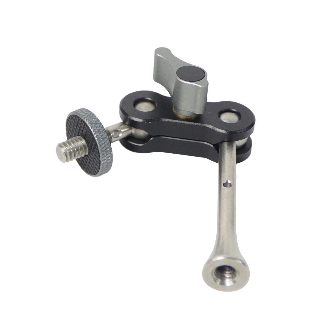 Dual Ball Head Magic Arm Swivel Mount Adapter with 1/4'' Screw for DJI OSMO360 for DSLR Camera Video Monitor Light Mic Bracket