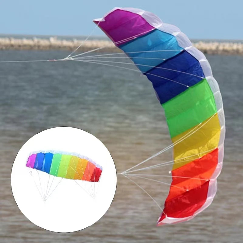 Large Dual Line Stunt Power Kites Parafoil Flying Kite Adults Surfing Trainer Beginner Kites Parachute Sports Entertainment toy