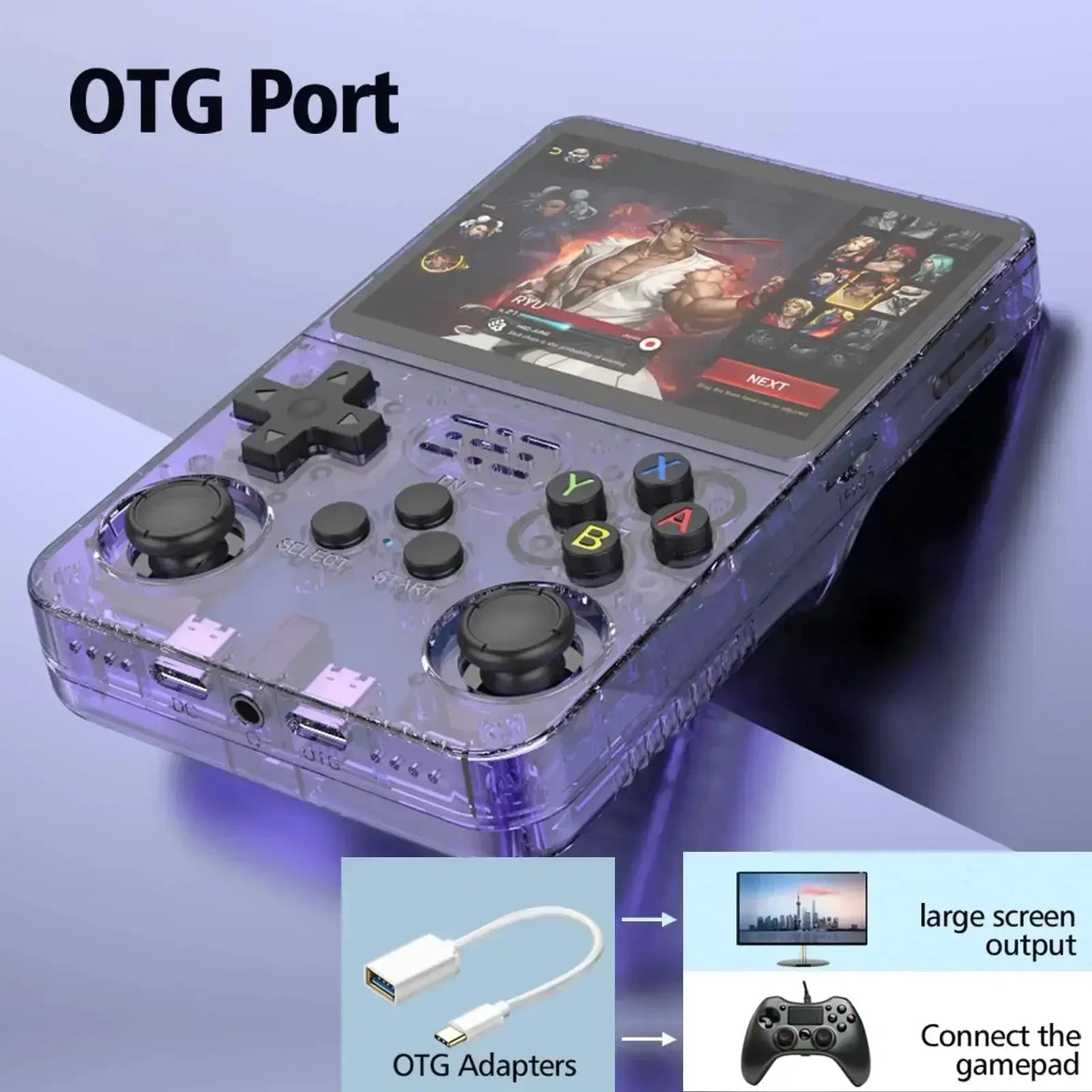 R36S Retro Handheld Video Game Console ARKOS System 3.5 Inch IPS Screen Classic Portable Pocket Video Player 128G Games Boy Gift WardBoyzPROShop