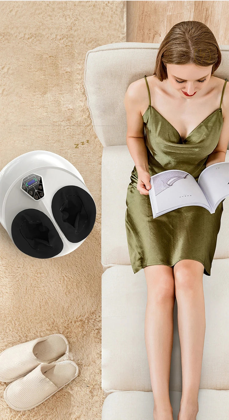 Foot Massager With Vibration, deep kneading, pressing, Acupressure Heating functions to relieve soreness in Legs Feet