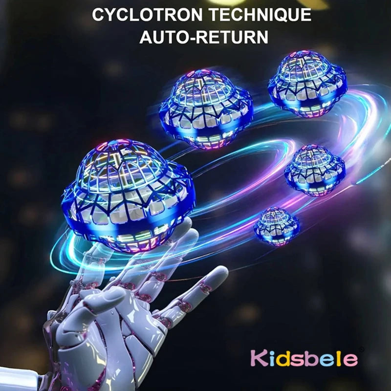 Kids Flying Ball Toy Magic Intelligent Sensor Floating Spinning UFO Shape Flying Ball Summer Indoor Outdoor Toy Birthday Gift