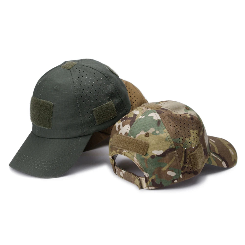 Unisex Camouflage Outdoor Baseball Cap Breathable Sun Protection Hat For Hunting Hiking Running Fishing Camping