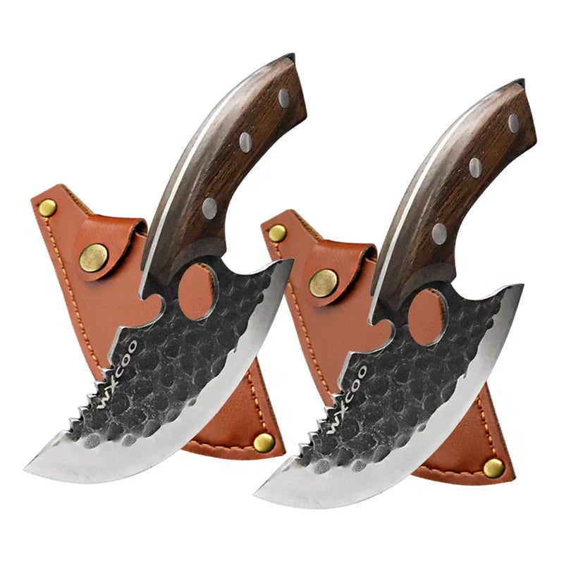 Boning Knives Meat Cleaver Hand Forged Kitchen Knife Wooden Handle Butcher Knife Stainless Steel Cooking Knife Kitchen Gadgets