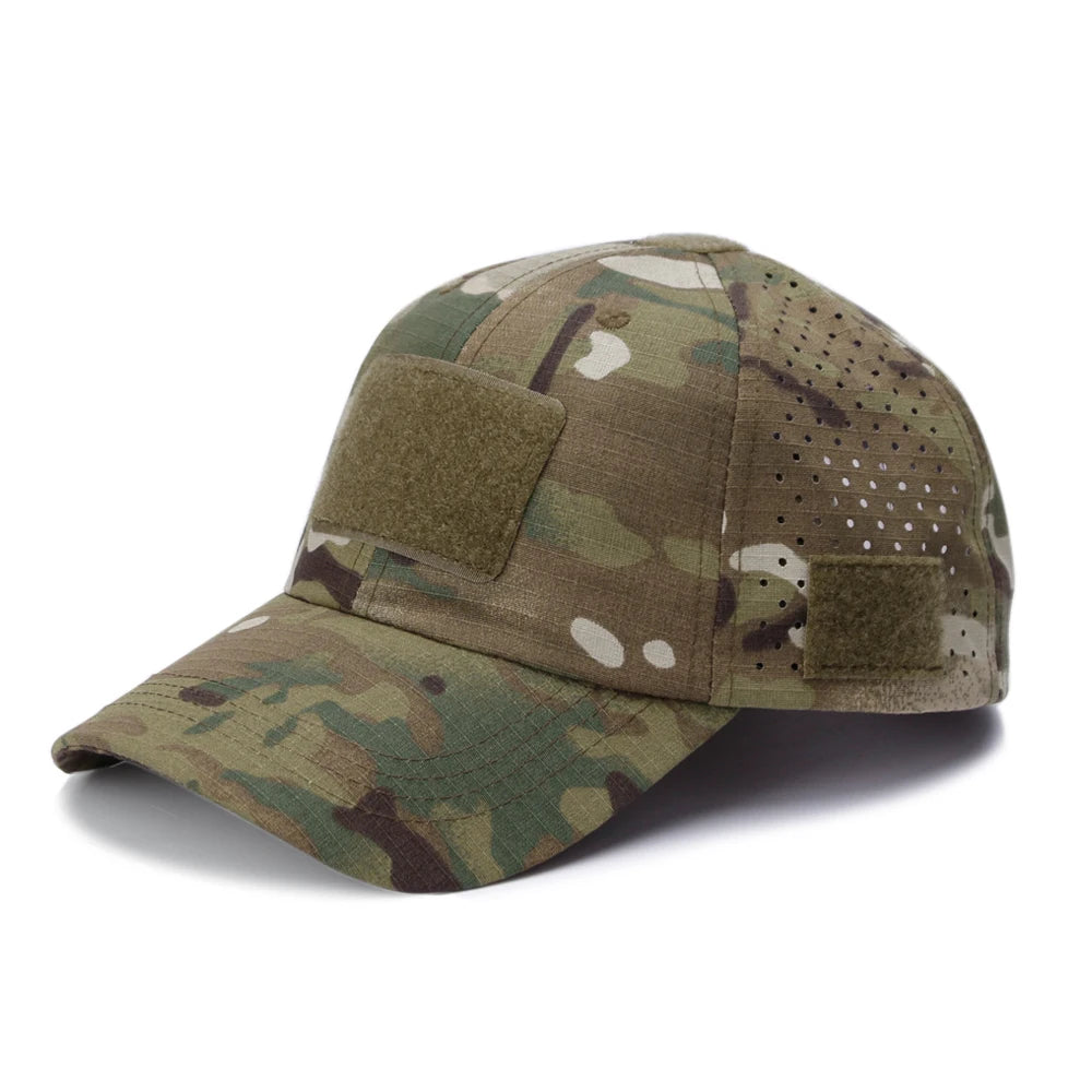 Unisex Camouflage Outdoor Baseball Cap Breathable Sun Protection Hat For Hunting Hiking Running Fishing Camping
