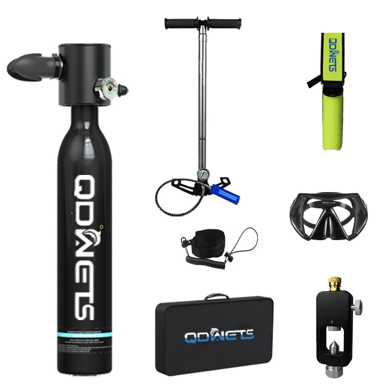 Scuba Diving Tank, 0.5L Scuba Tank ,5-10 Minutes of Underwater Capability.Mini Scuba Tanks, Scuba Diving Tanks Complete with P