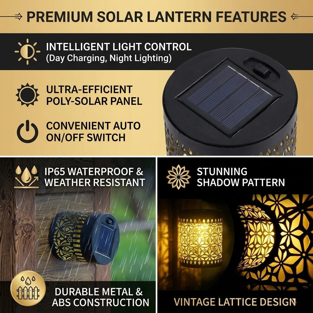 Solar Datura Fence Wall Lights Garden Decoration  Party Courtyard Decoration Solar Garden Light Garden Patio Walkway Decor