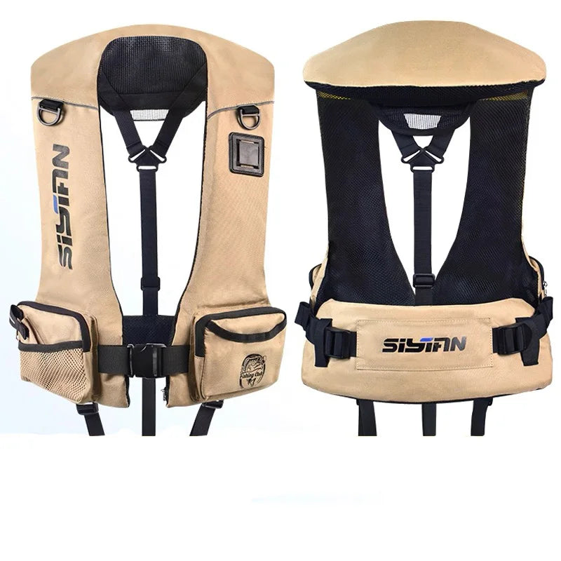 Adult Fishing Life Jacket Large Buoyancy Rock Luya Fishing Vest with Big Pocket Boat Vest Professional Sea Fishing Float Suit