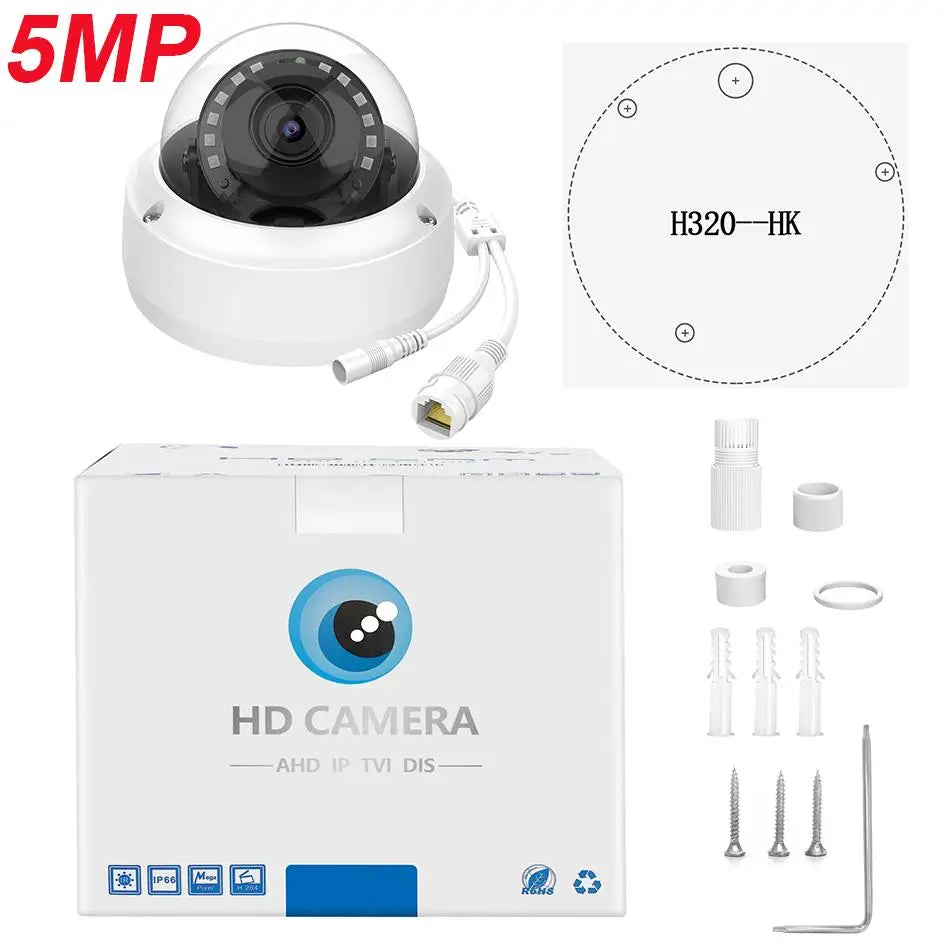 6MP 8MP Dome IP Camera Built-in Mic IR30m Human Vehicle Detection Plug&play with HIK NVR APP Remote Hikvision Compatible Serice
