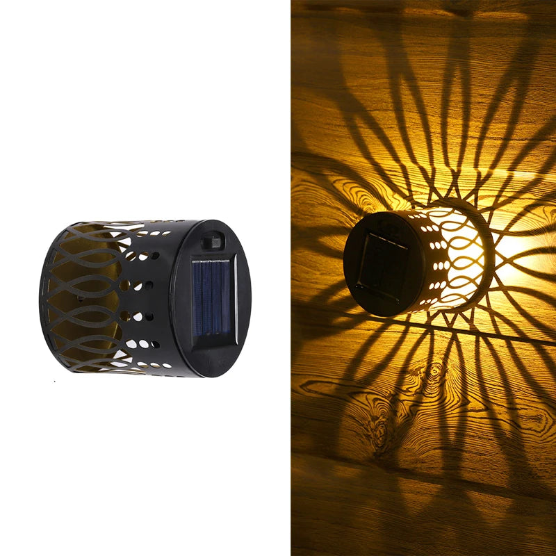Solar Datura Fence Wall Lights Garden Decoration  Party Courtyard Decoration Solar Garden Light Garden Patio Walkway Decor