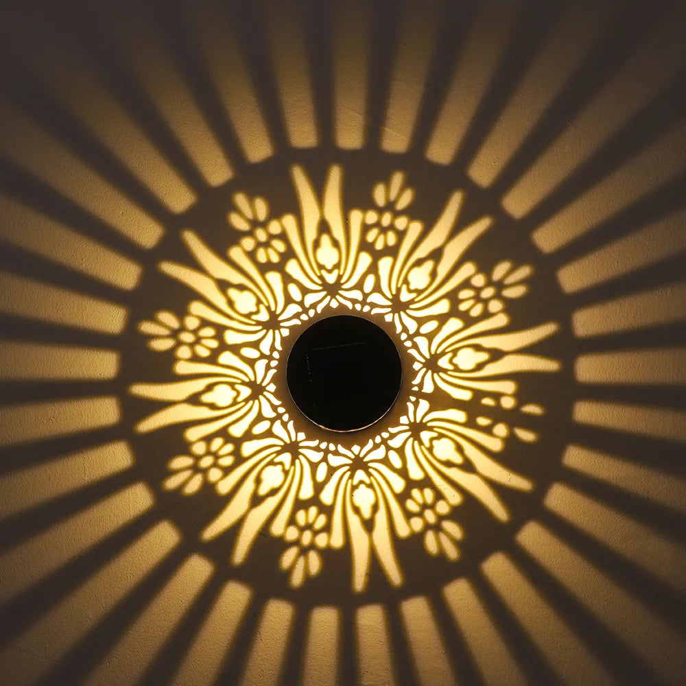 Solar Datura Fence Wall Lights Garden Decoration  Party Courtyard Decoration Solar Garden Light Garden Patio Walkway Decor