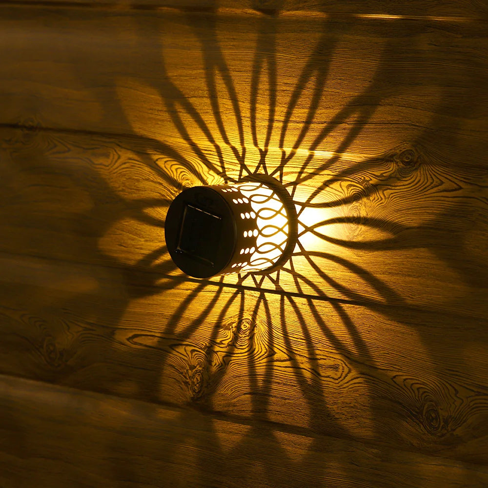 Solar Datura Fence Wall Lights Garden Decoration  Party Courtyard Decoration Solar Garden Light Garden Patio Walkway Decor