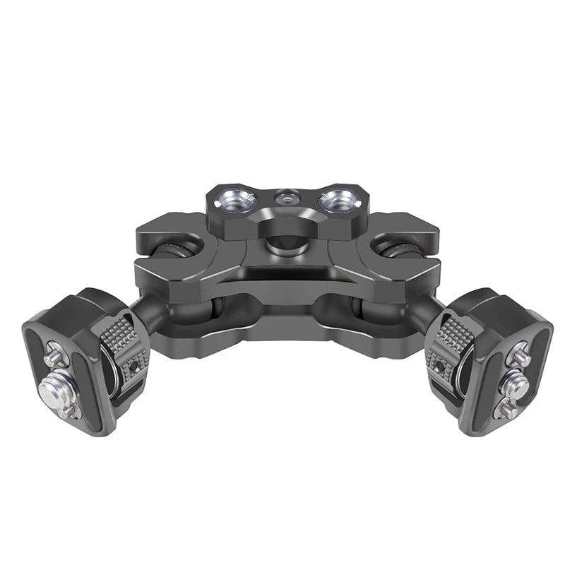 New Upgraded Universal Adjustable Double ballhead 1/4 to 3/8 Magic Arm Monitor Bracket DSLR Cameras Cage Accessories Support 5kg