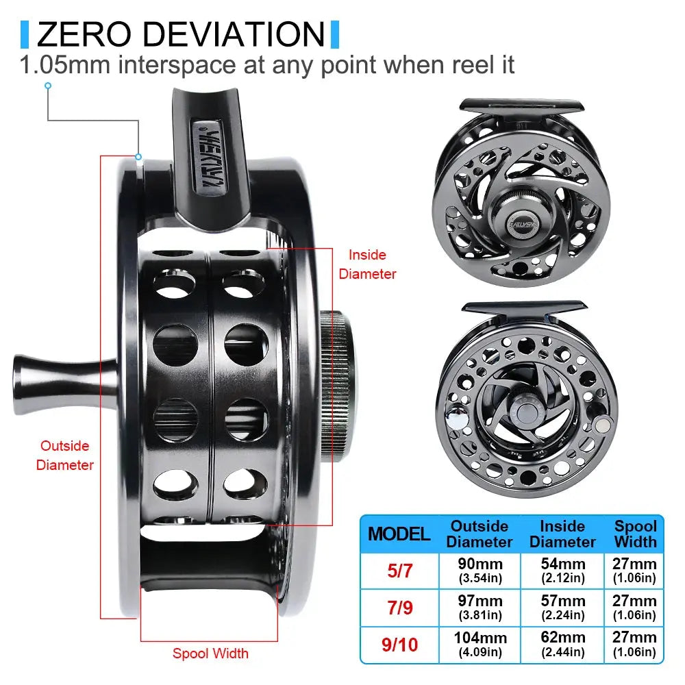 1pc stainless steel fly fishing wheel Fishing Reel left/right handed Ice Fishing Wheel 90mm 97mm 104mm Fly Fishing Reels WardBoyzPROShop