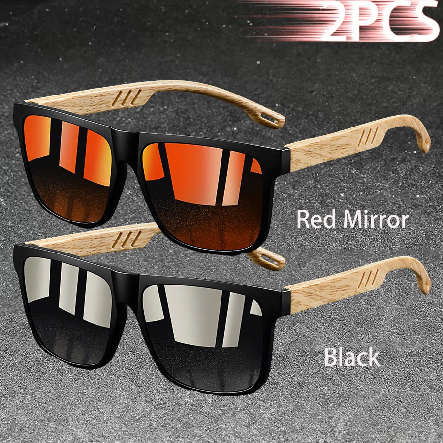 Fashion Vintage Square Square Frame Sunglasses Men Women Fishing Driving Man Luxury Brand Designer Sun Glasses UV400 Eyewear