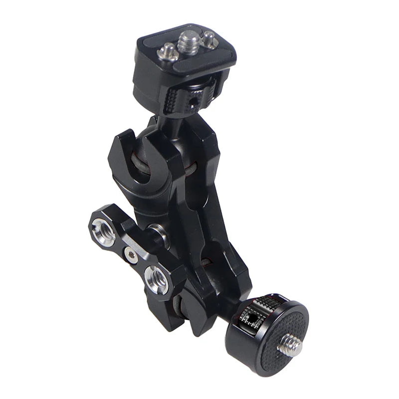 New Upgraded Universal Adjustable Double ballhead 1/4 to 3/8 Magic Arm Monitor Bracket DSLR Cameras Cage Accessories Support 5kg