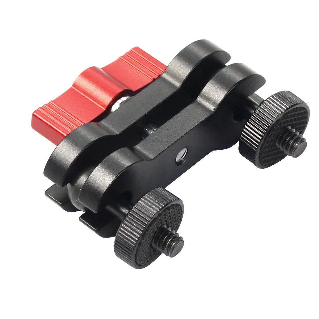 360° Ballhead Magic Arm Double Ball Head Adapter 1/4" Screw Monitor Mount for Gopro Insta360 Holder Lights Phone Stand Bracket