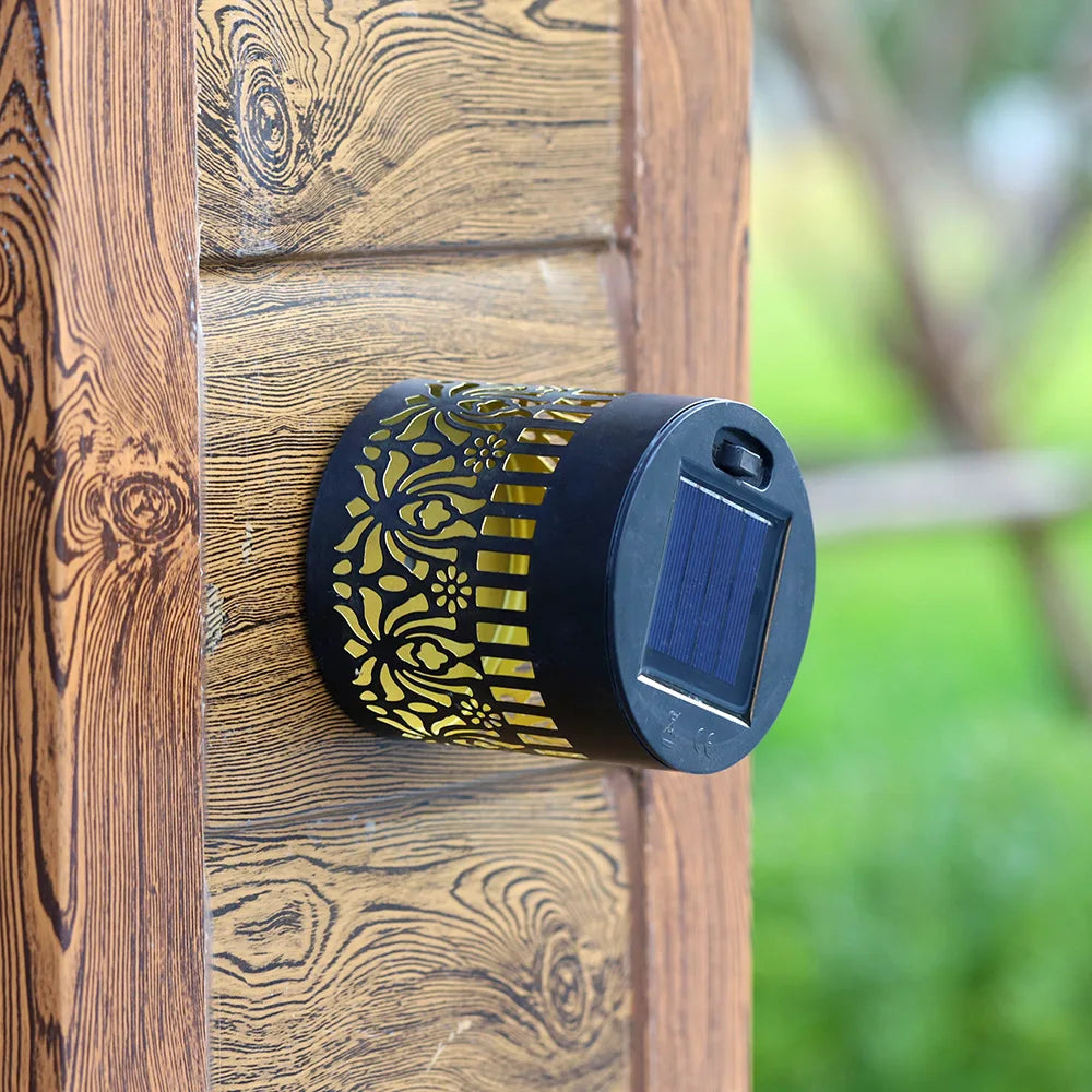 Solar Datura Fence Wall Lights Garden Decoration  Party Courtyard Decoration Solar Garden Light Garden Patio Walkway Decor