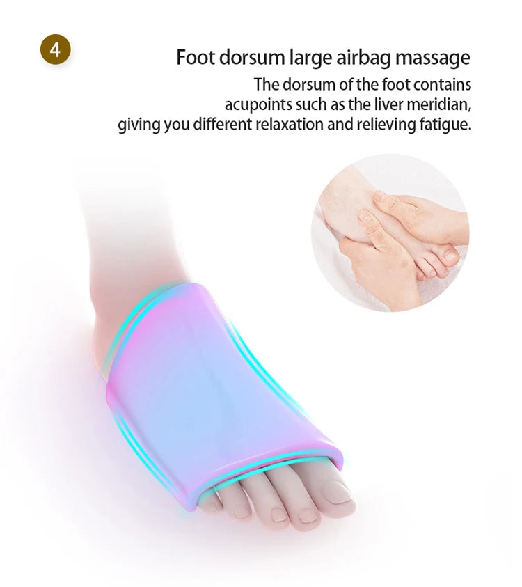Foot Massager With Vibration, deep kneading, pressing, Acupressure Heating functions to relieve soreness in Legs Feet