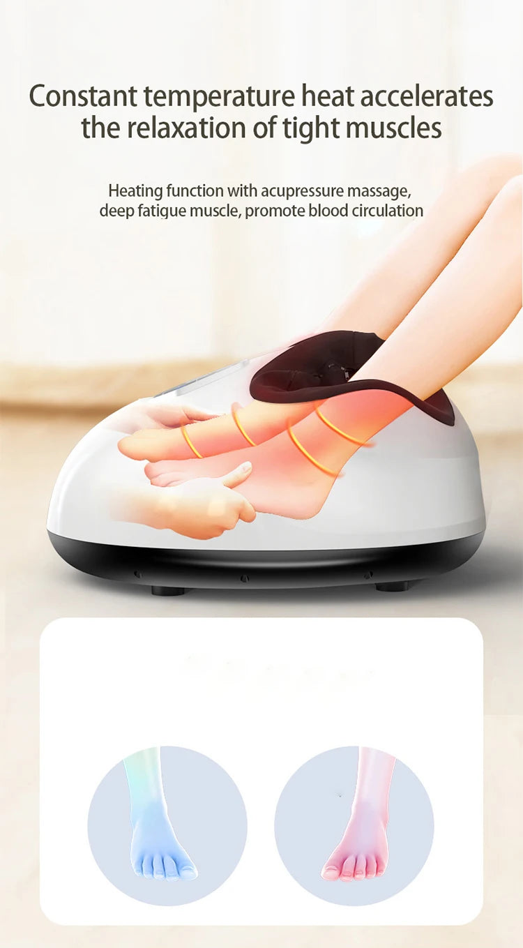 Foot Massager With Vibration, deep kneading, pressing, Acupressure Heating functions to relieve soreness in Legs Feet