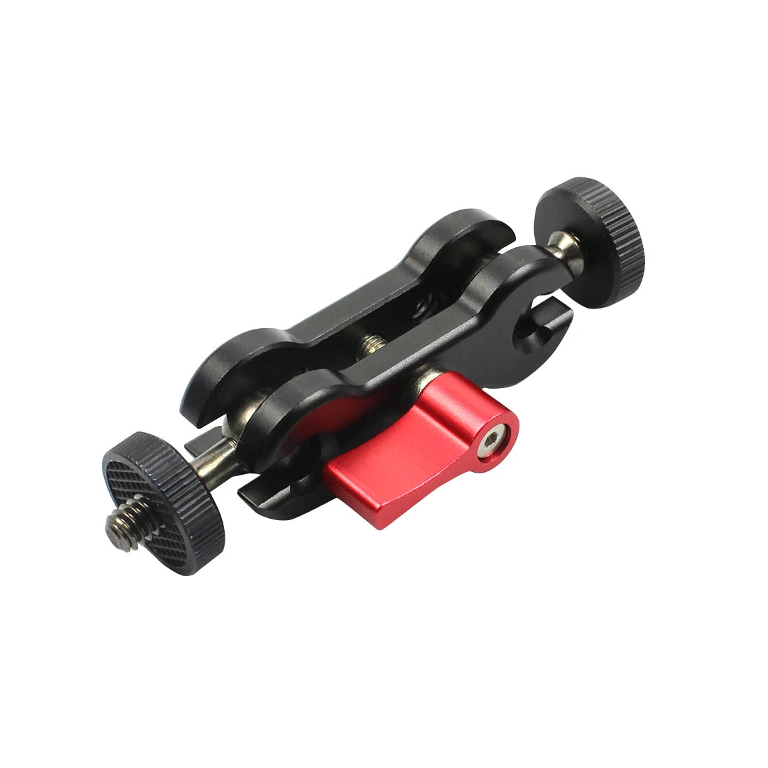360° Ballhead Magic Arm Double Ball Head Adapter 1/4" Screw Monitor Mount for Gopro Insta360 Holder Lights Phone Stand Bracket