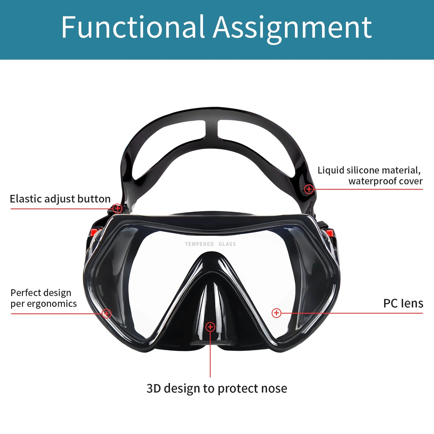 THAISTONE-1L Portable Scuba Diving Tank Underwater Oxygen Cylinder Professional Diving Equipment with Adapter, 15-25 Minutes