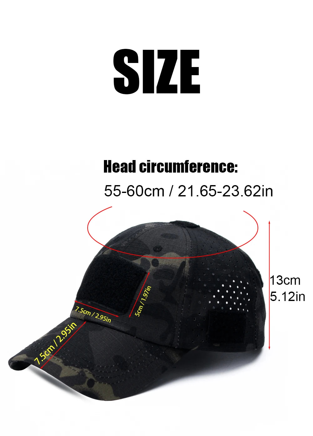 Unisex Camouflage Outdoor Baseball Cap Breathable Sun Protection Hat For Hunting Hiking Running Fishing Camping