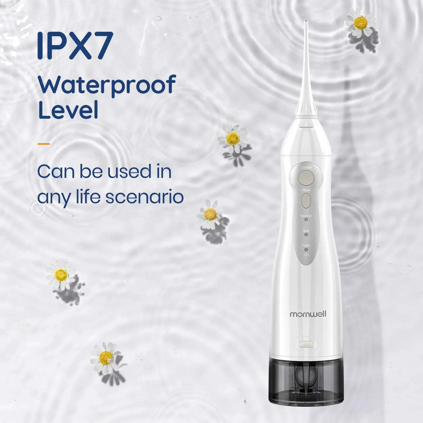 Oral Irrigator USB Rechargeable Water Flosser Portable Dental Water Jet 300ML Water Tank Waterproof Teeth Cleaner WardBoyzPROShop