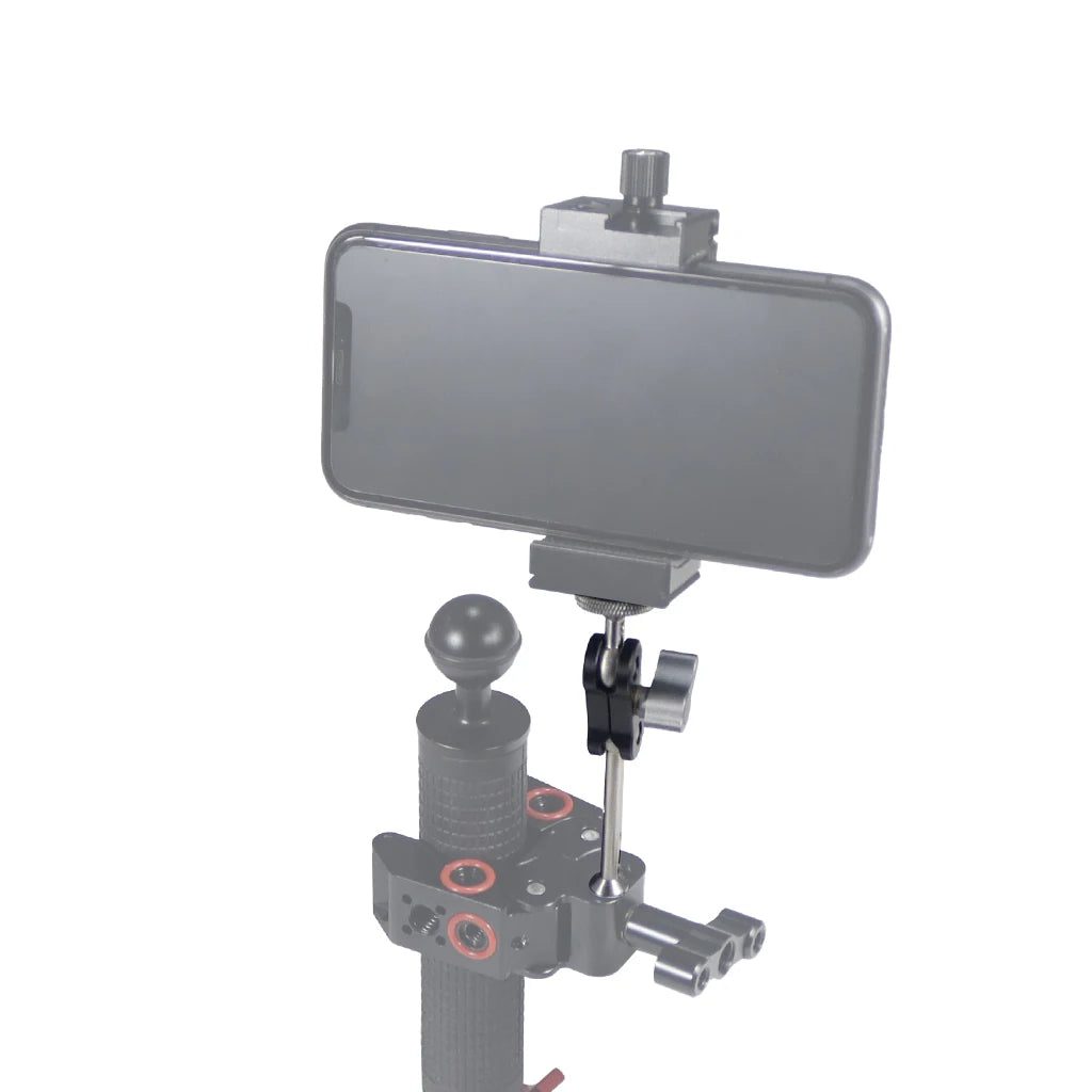 Dual Ball Head Magic Arm Swivel Mount Adapter with 1/4'' Screw for DJI OSMO360 for DSLR Camera Video Monitor Light Mic Bracket