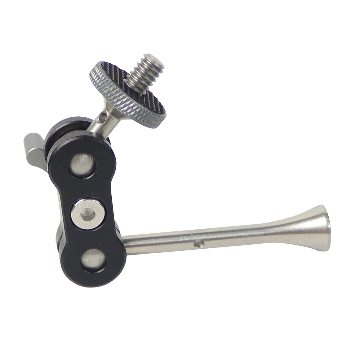 Dual Ball Head Magic Arm Swivel Mount Adapter with 1/4'' Screw for DJI OSMO360 for DSLR Camera Video Monitor Light Mic Bracket