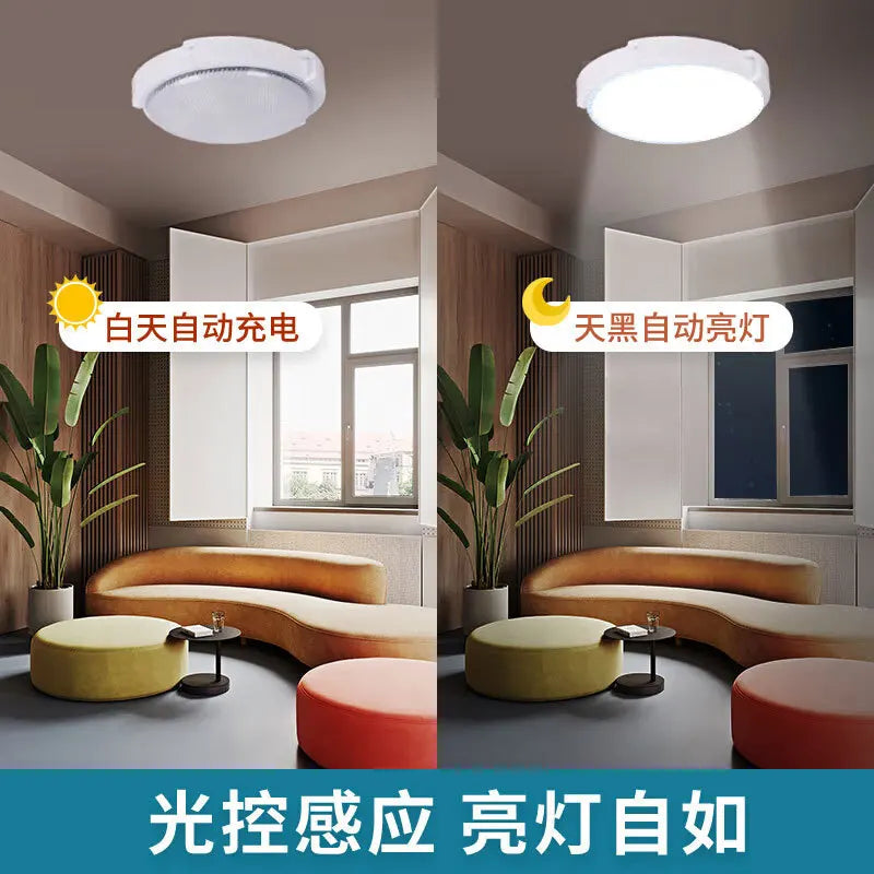 Solar lights Indoor Home Top Ceiling House Outdoor Garden pandent light Panel Lamp Fixture For Corridor Garden Living Room