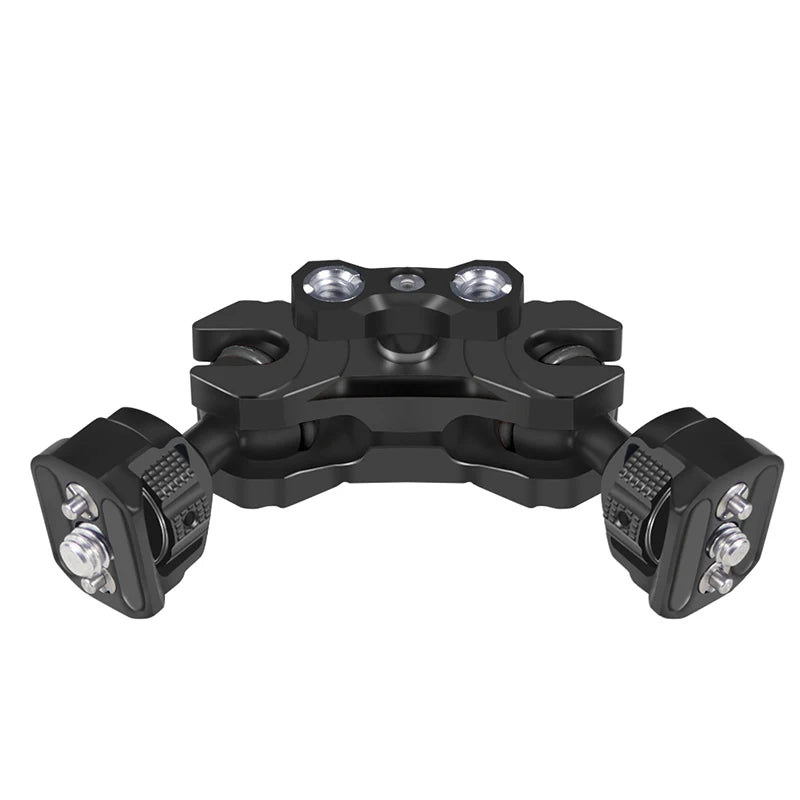 New Upgraded Universal Adjustable Double ballhead 1/4 to 3/8 Magic Arm Monitor Bracket DSLR Cameras Cage Accessories Support 5kg