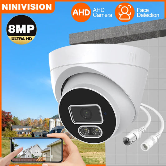 8MP XMEYE CCTV Analog Dome Camera 4K Indoor Home Color Night Vision 5MP Face Detection AHD Security Surveillance Camera BNC DVR