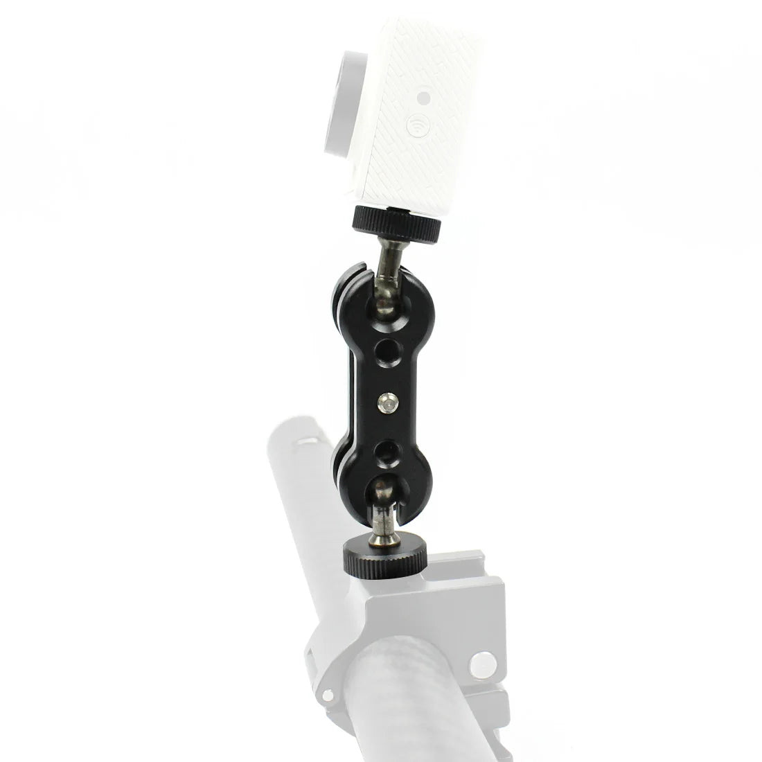 360° Ballhead Magic Arm Double Ball Head Adapter 1/4" Screw Monitor Mount for Gopro Insta360 Holder Lights Phone Stand Bracket
