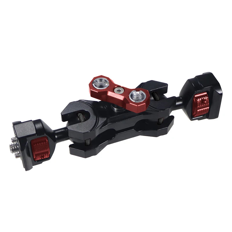 New Upgraded Universal Adjustable Double ballhead 1/4 to 3/8 Magic Arm Monitor Bracket DSLR Cameras Cage Accessories Support 5kg