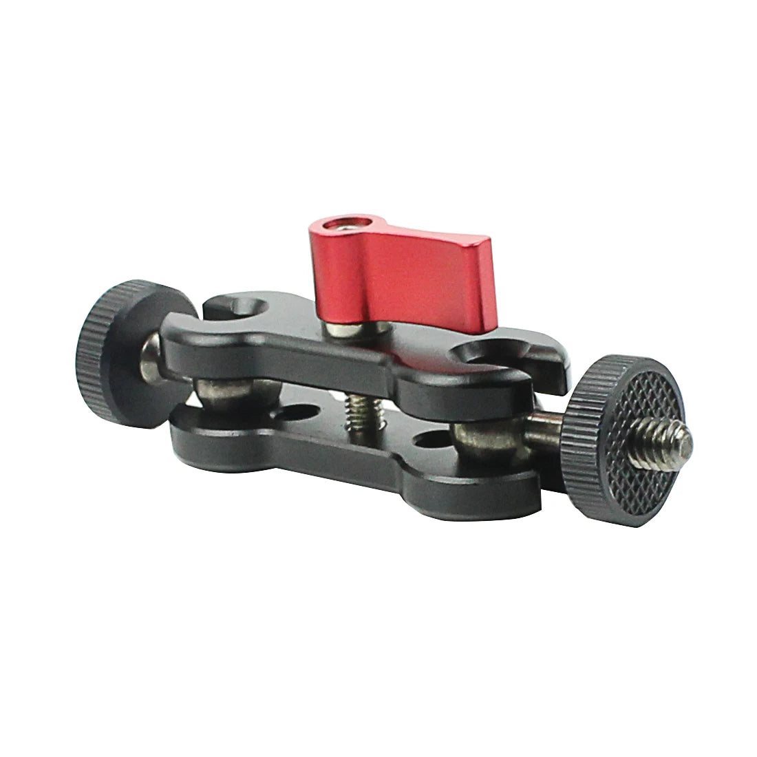 360° Ballhead Magic Arm Double Ball Head Adapter 1/4" Screw Monitor Mount for Gopro Insta360 Holder Lights Phone Stand Bracket