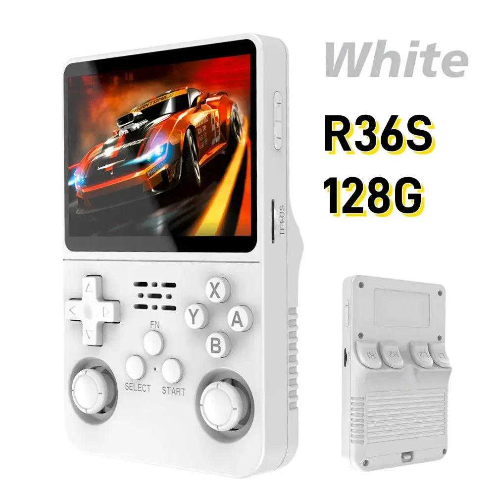R36S Retro Handheld Video Game Console ARKOS System 3.5 Inch IPS Screen Classic Portable Pocket Video Player 128G Games Boy Gift WardBoyzPROShop