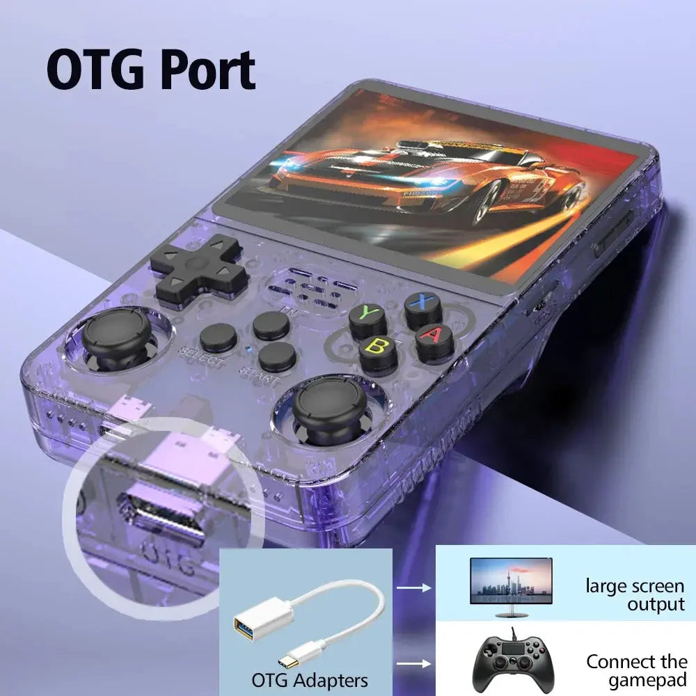 R36S Retro Handheld Video Game Console Linux System 3.5 Inch IPS Screen R35s Pro Portable Pocket Video Player 64GB Games WardBoyzPROShop