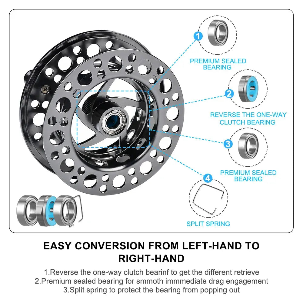 1pc stainless steel fly fishing wheel Fishing Reel left/right handed Ice Fishing Wheel 90mm 97mm 104mm Fly Fishing Reels WardBoyzPROShop