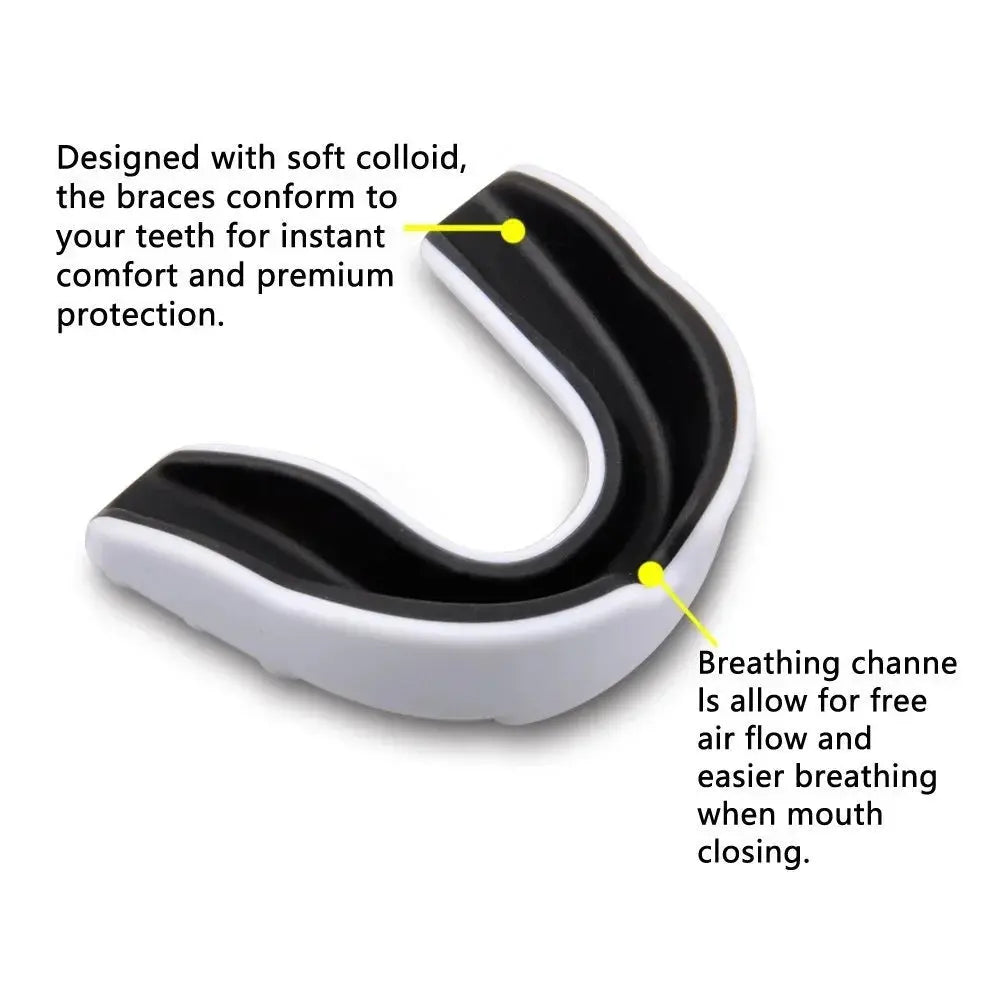 1PC Adult Mouthguard EVA Teeth Protector Mouth Guard Suitable for Boxing Sports Rugby Basketball Hockey Karate Muay Thai Safety WardBoyzPROShop