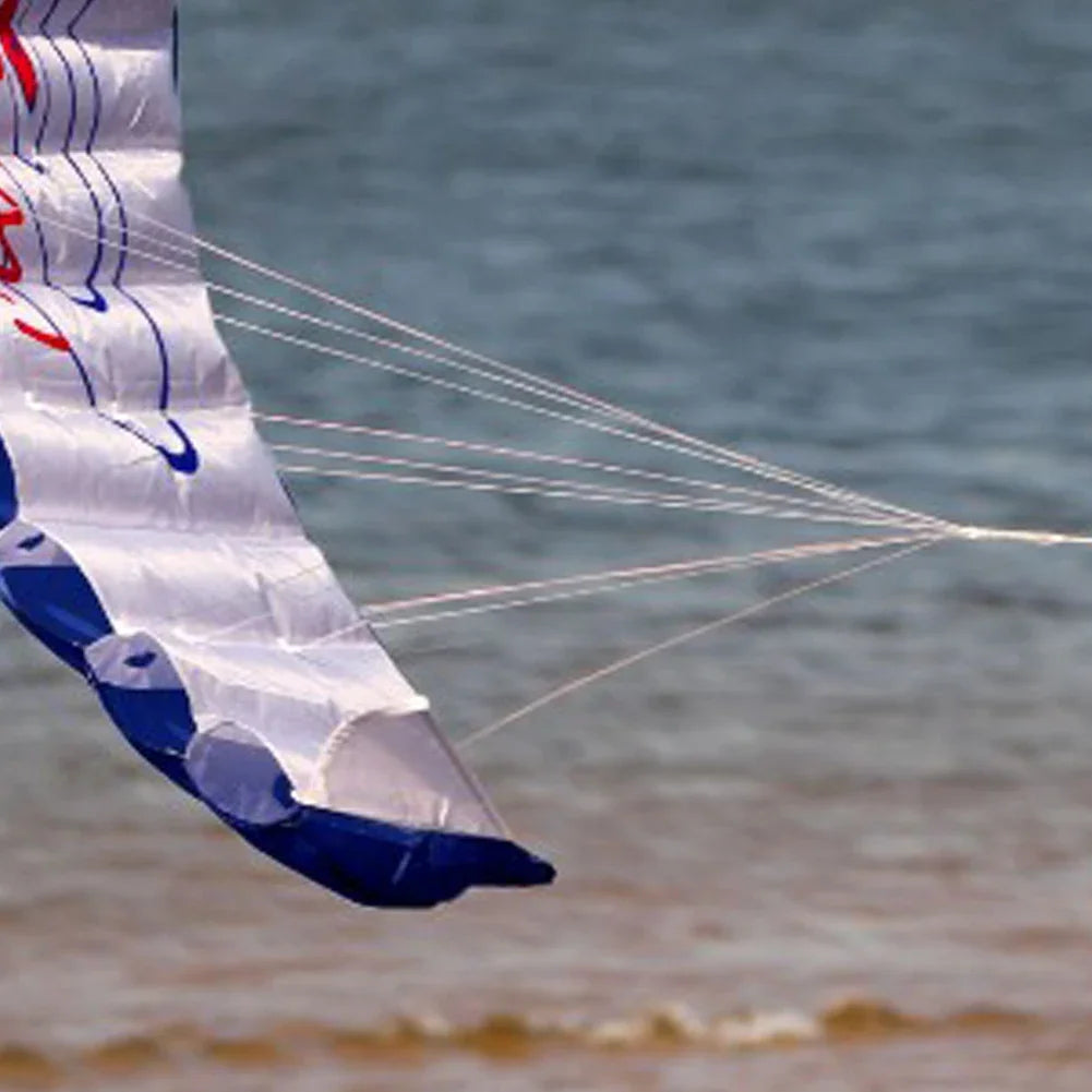 Parafoil Kite High Quality Dual Line Stunt Parafoil Parachute Professional Large 1.4m for Beach Outdoor Fun for Adults Children