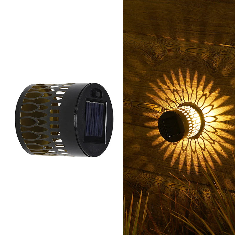 Solar Datura Fence Wall Lights Garden Decoration  Party Courtyard Decoration Solar Garden Light Garden Patio Walkway Decor