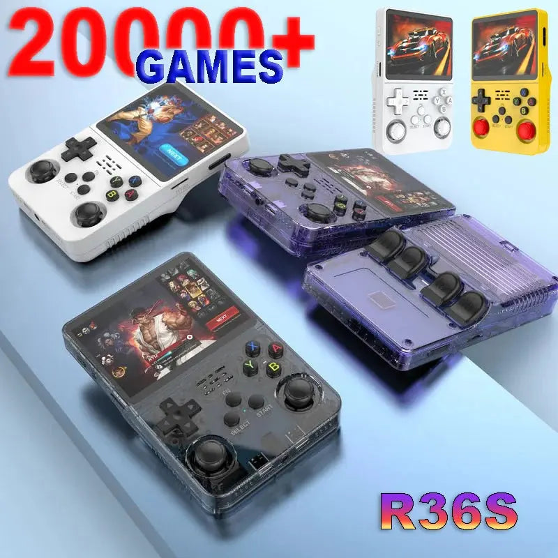 R36S Retro Handheld Video Game Console ARKOS System 3.5 Inch IPS Screen Classic Portable Pocket Video Player 128G Games Boy Gift WardBoyzPROShop